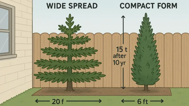 Small Evergreen Trees: Big Impact, Compact Size.